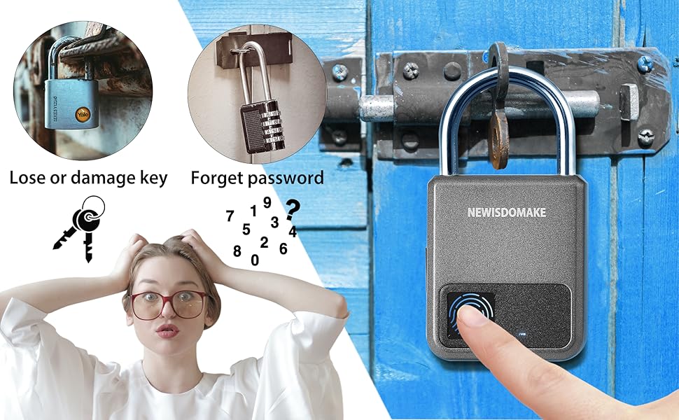 gym fingerprint padlock