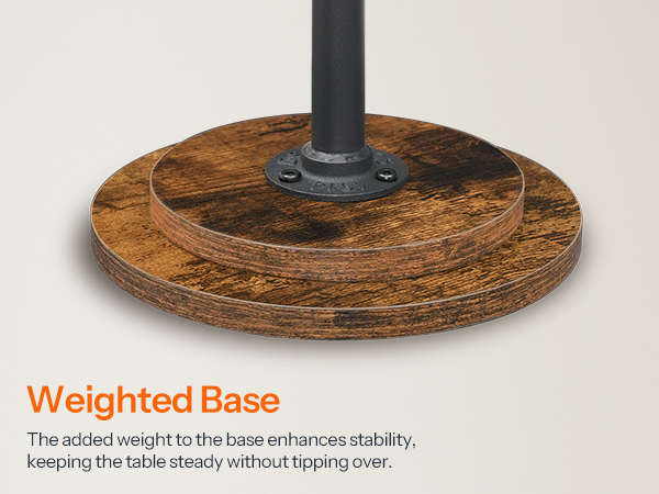 weighted pedestal base