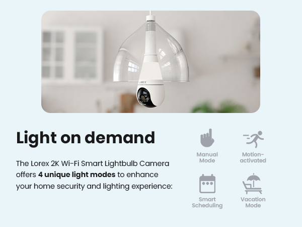 SL300 Lorex 2K Wi-Fi Smart Lightbulb Camera