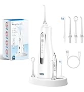 Reva Oral Irrigator for Teeth Cleaning, 300ML Water Tank, 360° Rotatable Nozzle, IPX7 Waterproof,...