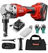 Cordless Metal Nibbler, 16 Gauge Sheet Metal Cutter 1900RPM Brushless Motor | Replaced Blades for...