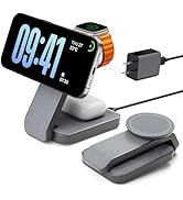 Eazpower 3 in 1 Foldable Wireless Charging Station for MagSafe, Nightstand Magnetic Charger Stand...