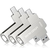 Micro Center SuperSpeed 128GB 3 Pack USB 3.2 Gen 1 Dual Drive Type-C &amp; OTG Type-A 2-in-1 up to 20...