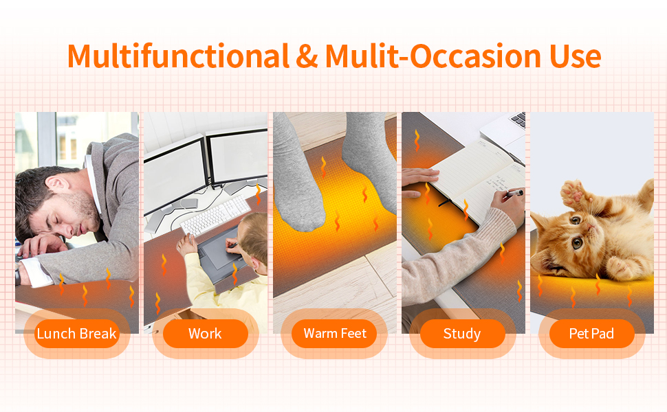 heated desk pad ,heated desk mat,heating pad