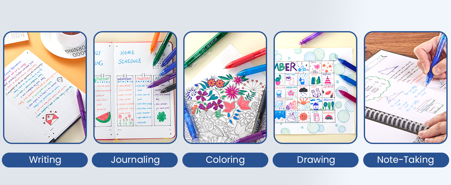 erasable colored pens