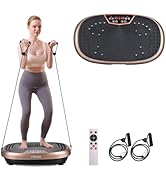 EILISON FitMax 3D XL Vibration Plate Exercise Machine - Whole Body Workout Vibration Platform w/L...