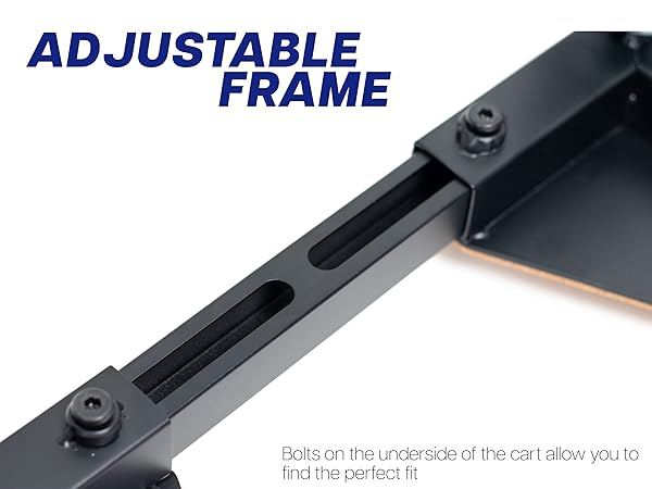 pc cart frame with steel corners and locking casters