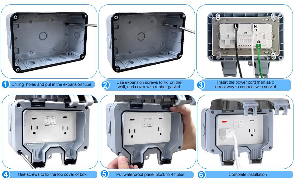 Installation of Outdoor Outlet