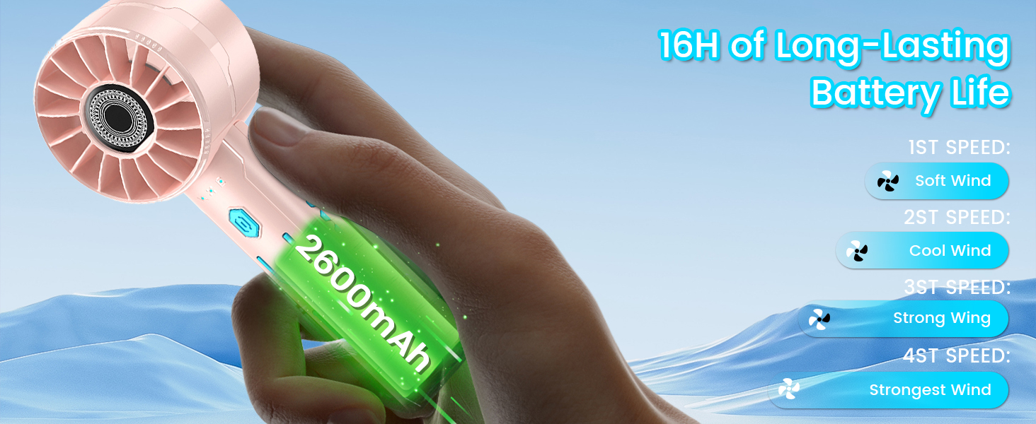 handheld fan rechargeable