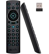 GREVA Universal Bluetooth Remote Control, Air Mouse Remote Control USB Sensing Backlit, Wireless ...