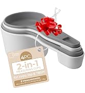 2 in 1 Measuring Cups and Spoons Set - Nesting Measuring Cups for Easy Storage - Keep Your Measur...