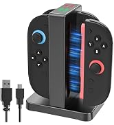Controller Charger Dock Station for Nintendo Switch 2 Joycon, FANPL Charging Stand for 4 Switch 2...