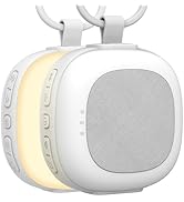 Gemmac Portable White Noise Sound Machine with Mood Lighting 7 Color Night Light 32 Soothing Soun...