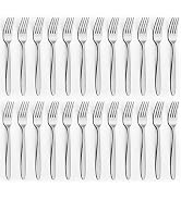 24 Pieces Forks Set (7.8”), Unokit Forks Silverware Set, Stainless Steel Dinner Forks, Table Fork...