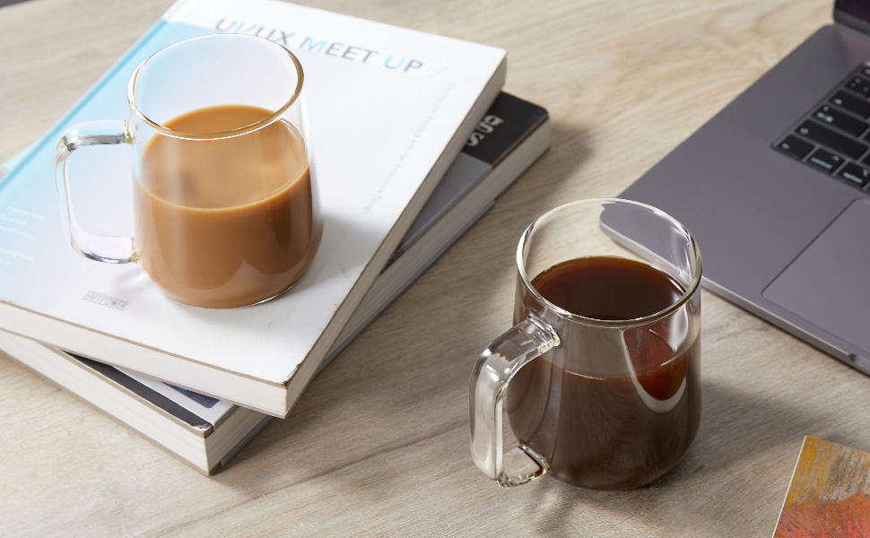 glass coffee cups