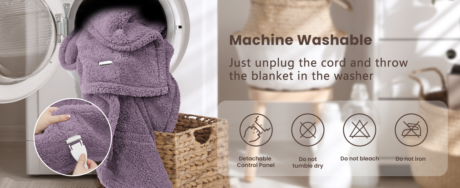 washable heated blanket