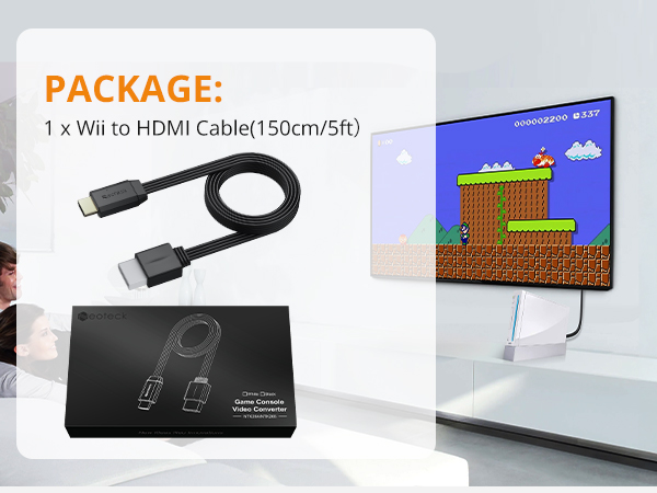 wii hdmi audio video adapter