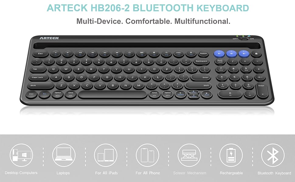 Bluetooth Keyboard with Cradle 1