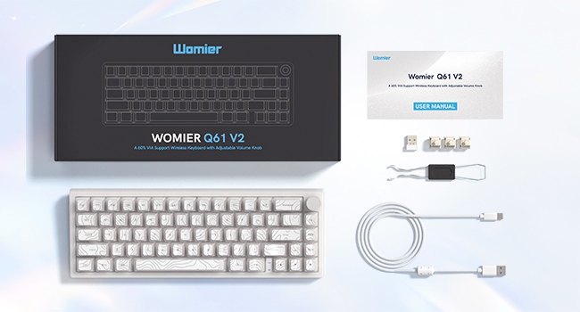 Wireless Mechanical Keyboard, 60% Percent Creamy Keyboard