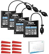 eSynic 4 Pack Air Wedge Bag Kit–300lbs Heavy-Duty TPU Air Shim Inflatable Wedge Bag with Quick-Re...