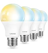 Linkind Smart Light Bulbs, Soft White to Daylight Tunable (2700K-6500K), Alexa Light Bulbs, Work ...