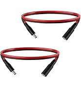 1.6FT 5.5mm×2.1mm DC Power Extension Cord 14AWG Male to Female Connector 5521 Connector for LED S...