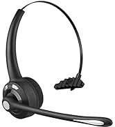 BlueFire Wireless Headphones, Pro Trucker Headset, Wireless Over Head Earpiece, On Ear Car Headph...