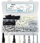 Dry Wall Anchors and Screws Kit, 200PCS Self Drilling Wall Anchors and Screws for Drywall,Sheetro...