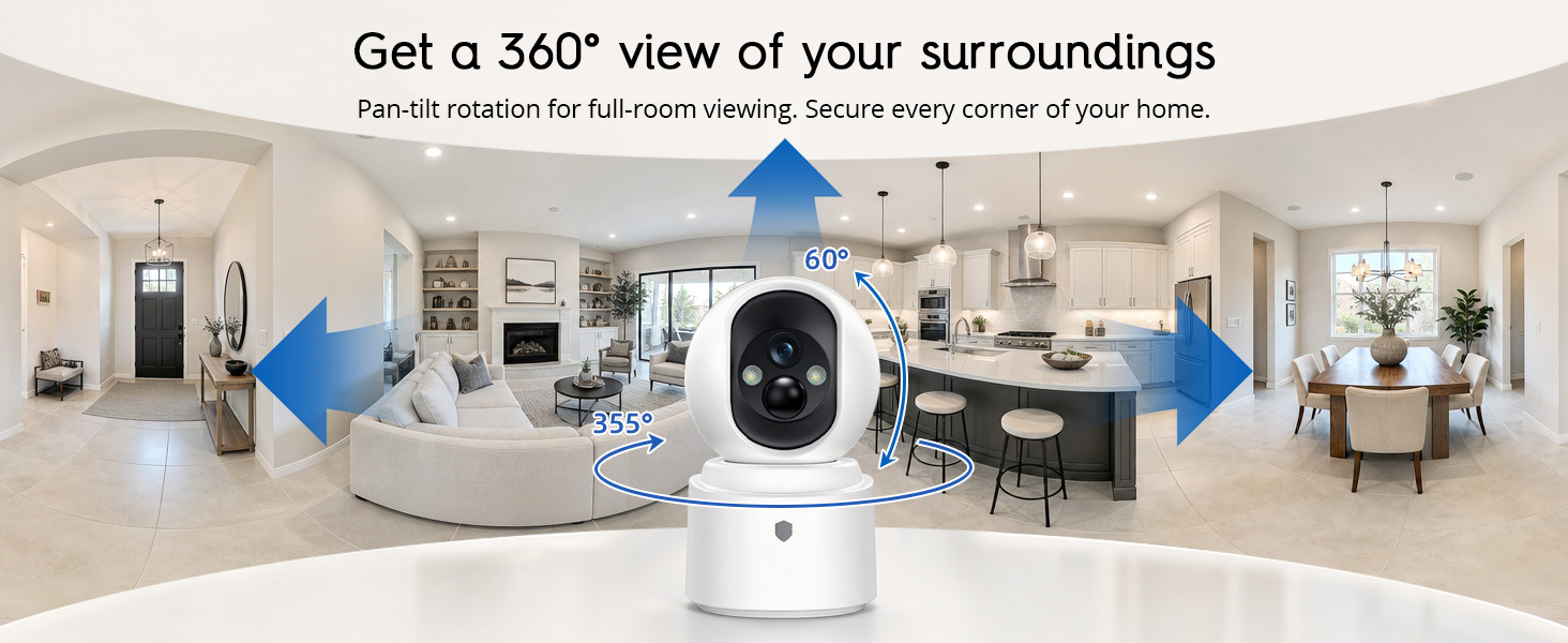 Get a 360° view of your surroundings