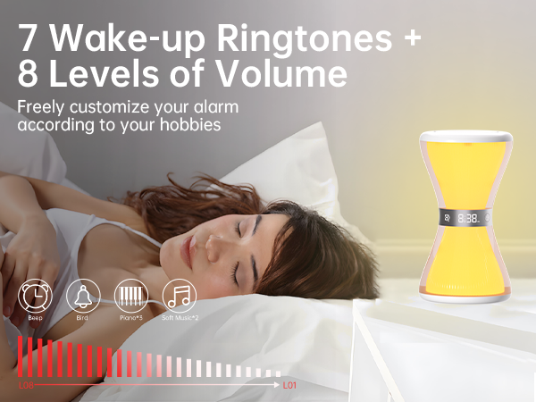 night light alarm clock