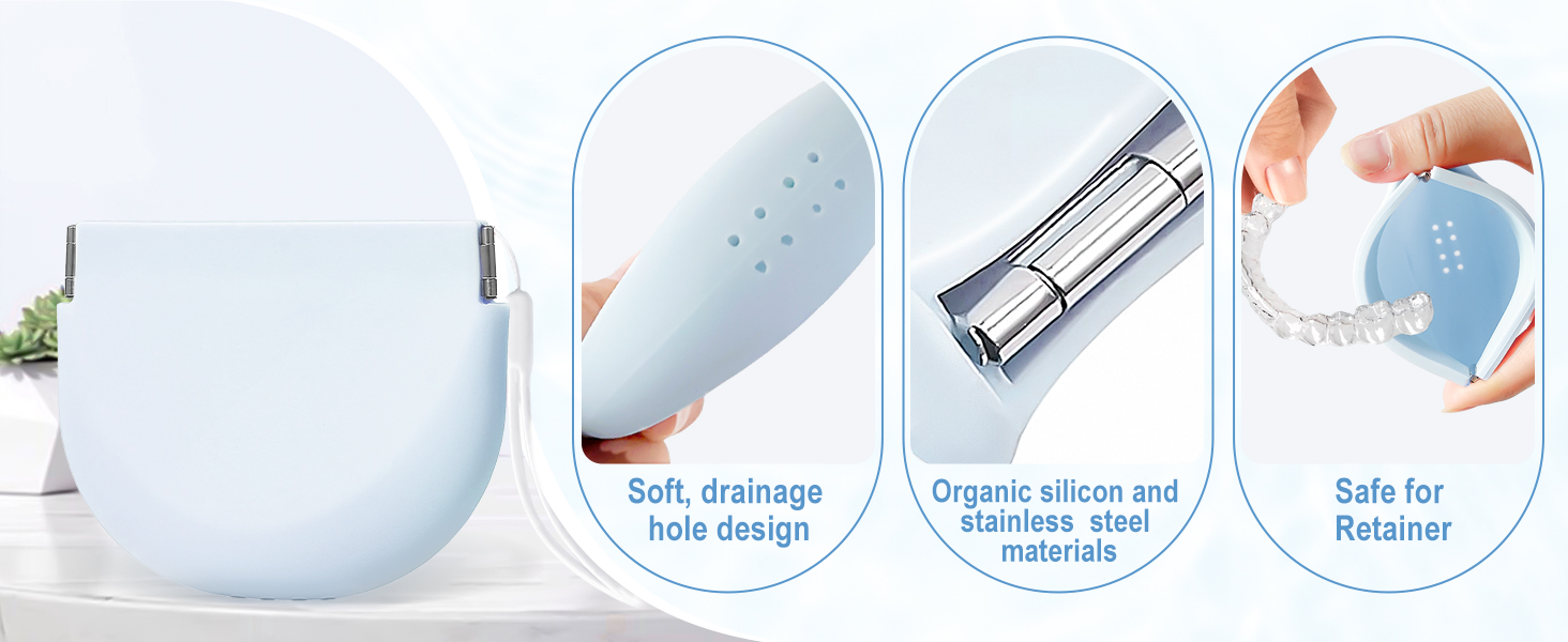 Silicone Retainer Denture Storage Case Holder