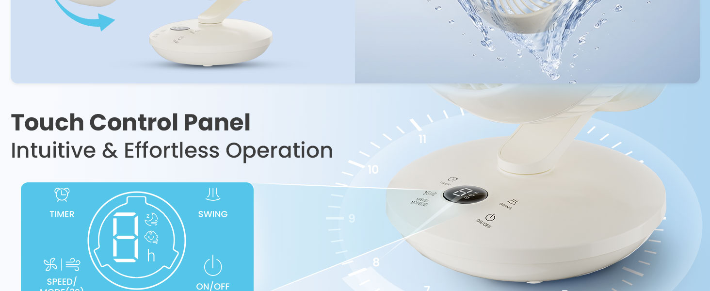 Touch Control Panel Intuitive &amp; Effortless Operation