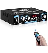 Home Audio Amplifier AK-35 HiFi Bluetooth 5.0 Mini Stereo Power Amp Receivers 2.0 Channel RMS 30W...