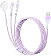Gifts for Women Multi Charging Cable for Watch Charger 3 in 1 Travel Essentials USB Cable for Mul...