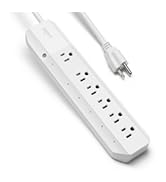 Geeni Surge 6-Outlet Smart Extension Cord, Surge Protector and Cord Extender, Works with Alexa, G...