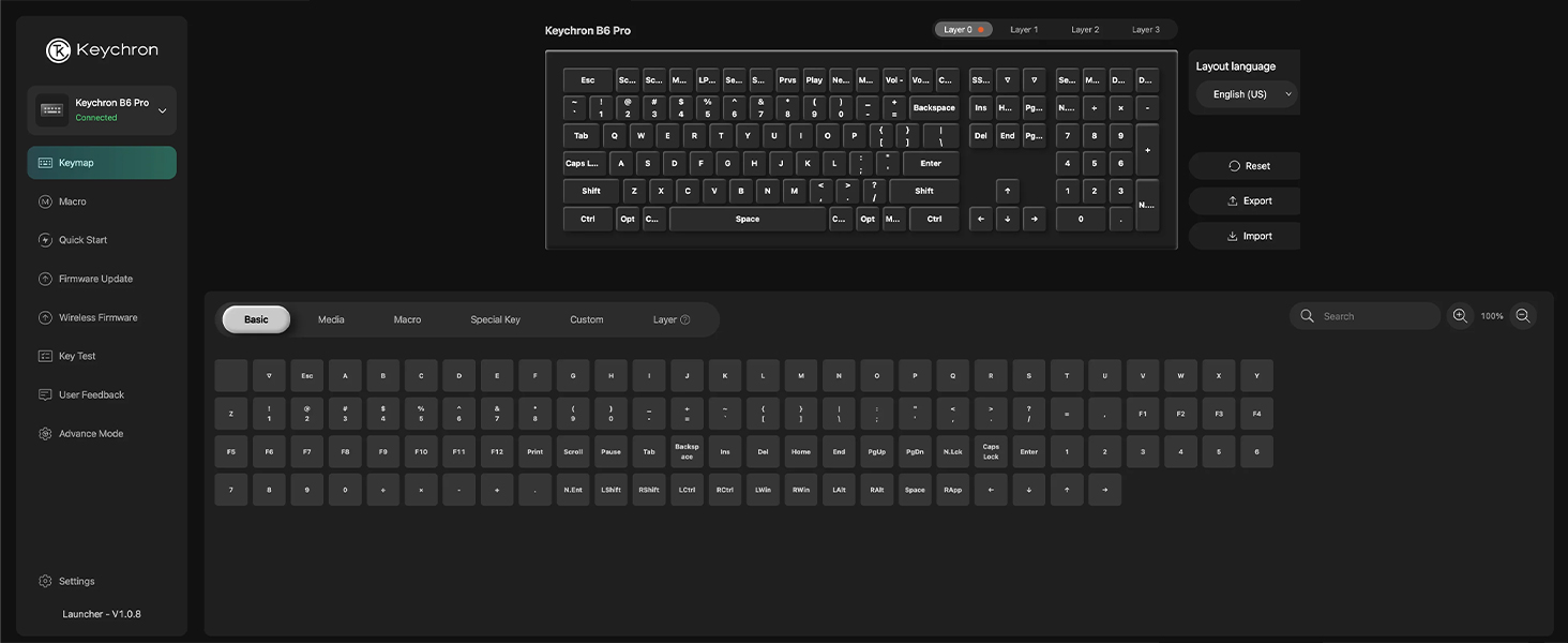 Keychron B6 Pro Keyboard and BM24 Mouse Wireless Combo