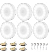 Electight 6 Pack Motion Sensor Light Indoor [Upgraded 14 LEDs], USB Rechargeable Night Light, Lon...