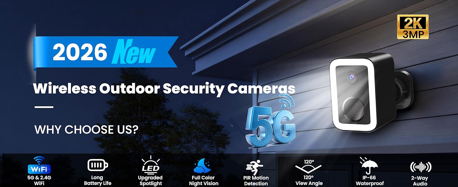 100% Wireless Security Cameras