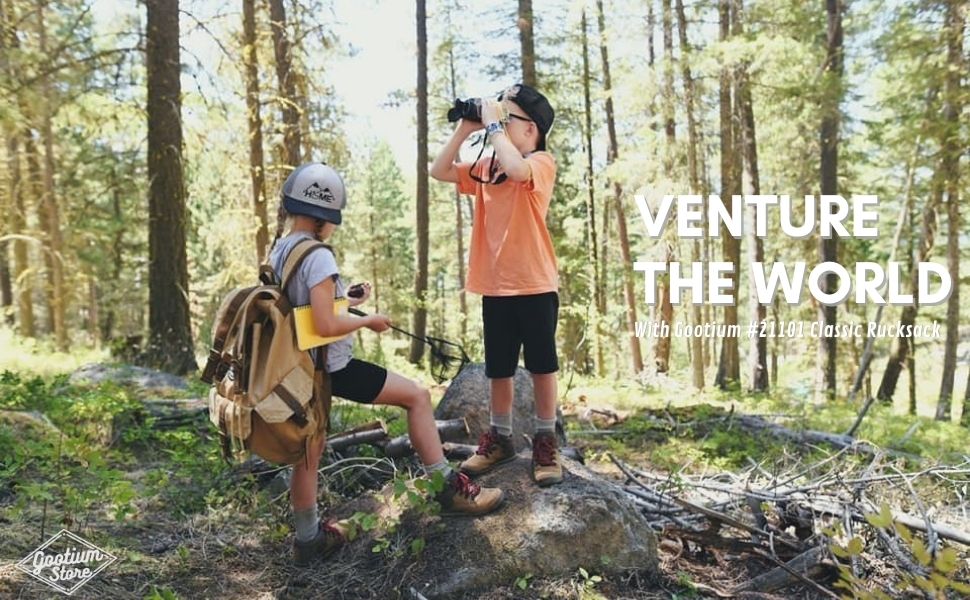 canvas backpack for hiking, outdoor activities, classic outlook, siutable for adult and teenagers