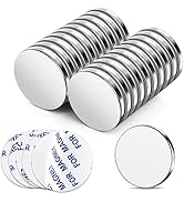 TRYMAG 20 Pieces 30x3mm Neodymium Magnets Heavy Duty, Super Strong Rare Earth with Adhesive Backi...