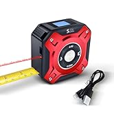 5 in 1 Laser Tape Measure with Level | 196ft/60M Laser Distance Meter Display On Backlit LCD Scre...