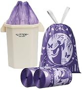 VOK 8 Gallon Trash Bags Drawstring, Medium Trash Bags for Office, Kitchen, Bedroom Trash Cans, Co...