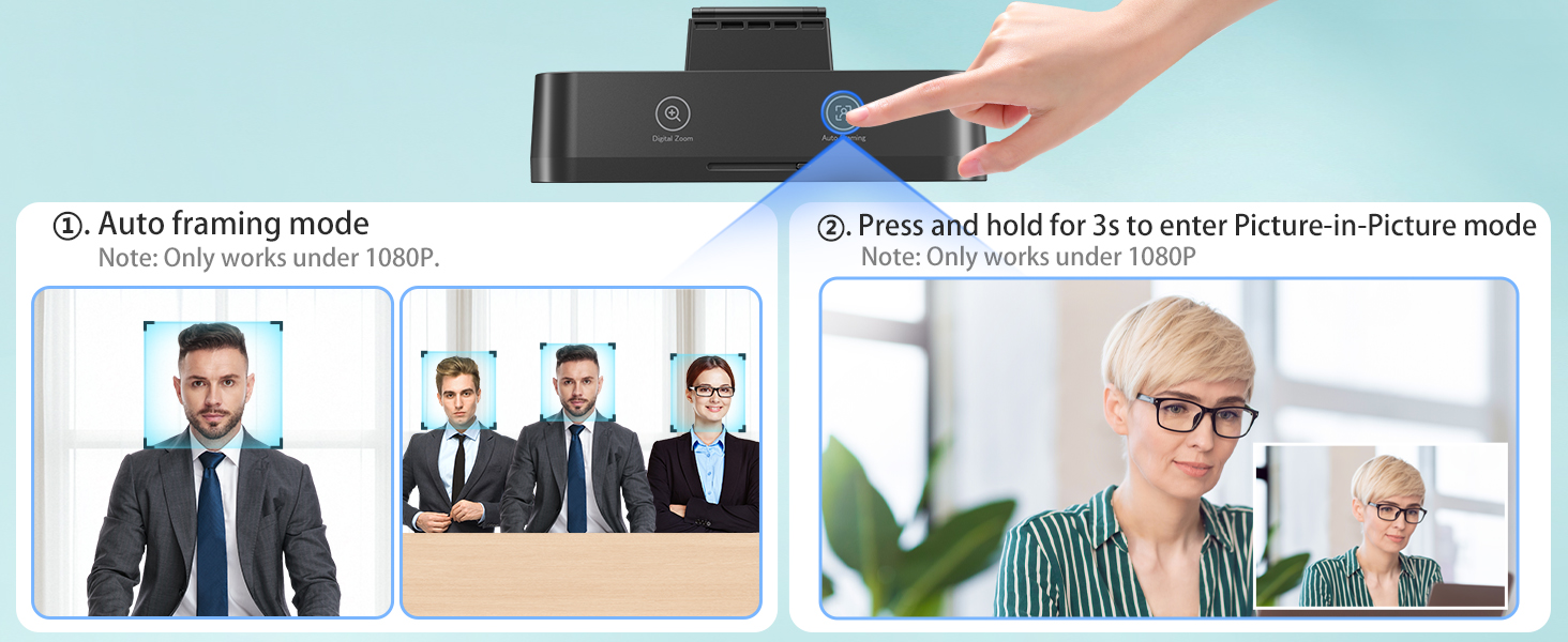 auto framing webcam