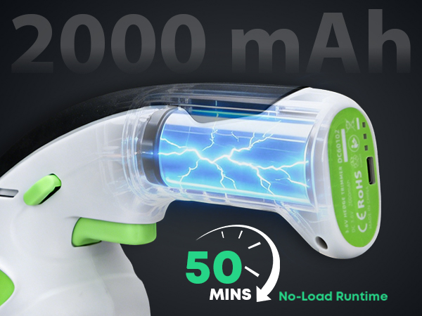 2000mAh cordless shrubbery trimmer