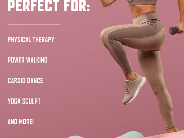 Light resistance perfect for a variety of workouts.
