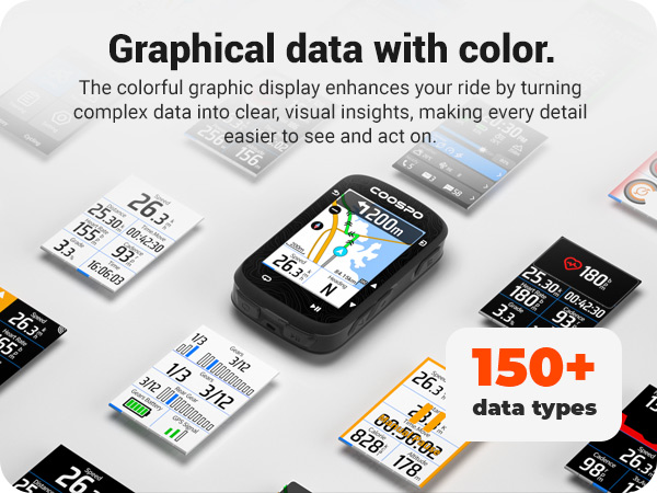 Color Screen Bike Computer Bluetooth Bike Computer ANT+ Bike Computer