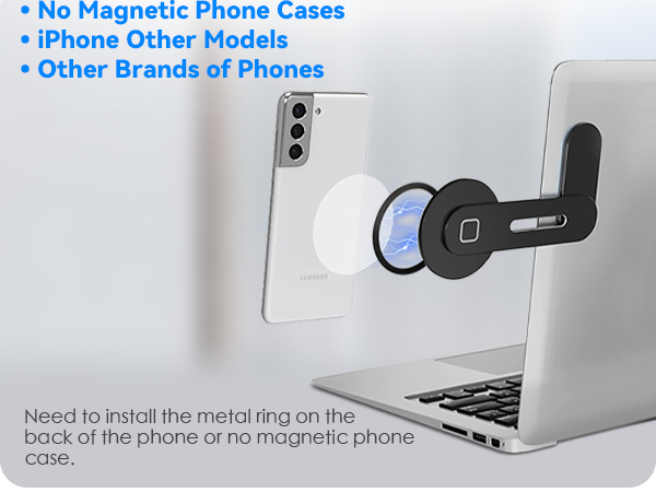 Needtoinstallthemetalringonthe backofthephoneornomagneticphone case