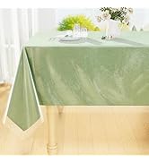 Smiry Rectangle Table Cloth 60x84 Inch, Waterproof Wipeable Vinyl Tablecloths Protector, Oil Spil...
