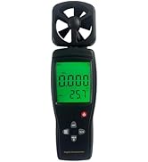Handheld Anemometer, Portable Temperature Measurement Device for Outdoor Sports and Camping, Indu...