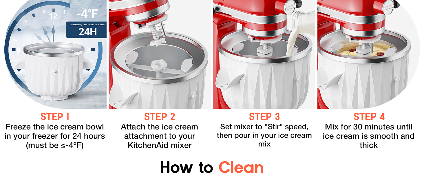 ice cream attachment for kitchenaid